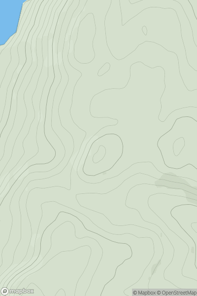 Thumbnail image for Sunny Hill [South-West Wales] showing contour plot for surrounding peak